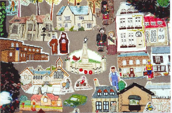 Alnmouth Village Map Tapestry 2000